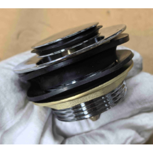 Донний клапан для ванни Koer PW-06-01 1 1/2'' автоматичний СLICK-СLACK (Колір хром) (KR5799)