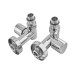 Комплект кранів для сушки для рушників кутовий Koer KR.SET.551 - M1/2''xM1/2'' під ТЕН хромований (KR5841)