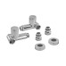Комплект кранів для сушки для рушників кутовий Koer KR.SET.551 - M1/2''xM1/2'' під ТЕН хромований (KR5841)