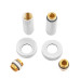 Комплект подовжувачів Koer KF.SET.06MF WHITE 1/2Fx1/2M білий (KR5850)