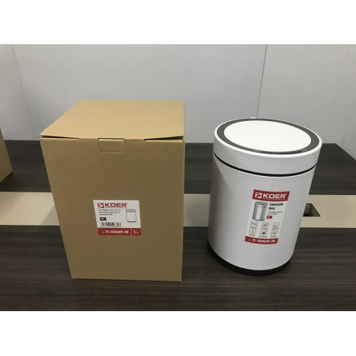 Відро для сміття сенсорне кругле KOER TC-020609-08 9 л (колір білий) (KR5938)