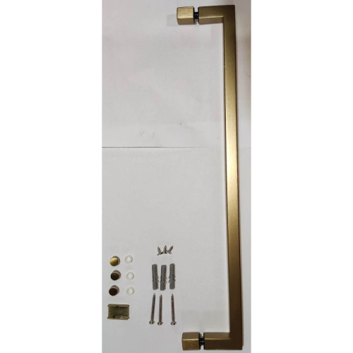 Шторки скляні на ванну розстібні Koer SR BS02-80x140-TR-12 прозоре скло 6мм, матове золото (KR5940)