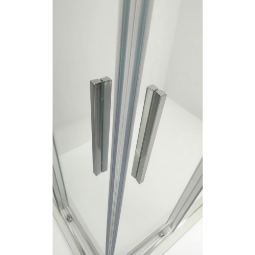 Душова кабіна без піддону Koer SR SC10-90x90x195-TR-01 прозоре скло Easy Clean 6мм, хром (KR5942)