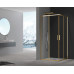 Душова кабіна без піддону Koer SR SC10-90x90x195-TR-12 прозоре скло Easy Clean 6мм, матове золото (KR5943)