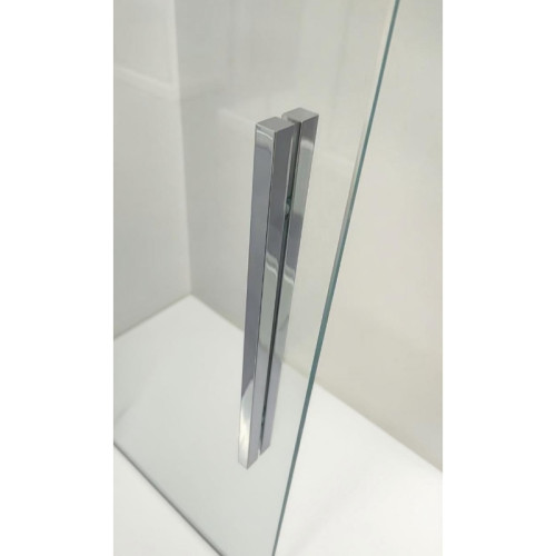 Шторки скляні розсувні на ванну Koer SR BS06-120x150-TR-01 прозоре скло Easy Clean 6мм, хром (KR5945)