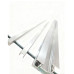 Шторки скляні розсувні на ванну Koer SR BS06-120x150-TR-07 прозоре скло Easy Clean 6мм, графіт (KR5947)