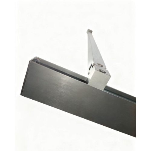 Шторки скляні розсувні на ванну Koer SR BS06-120x150-TR-07 прозоре скло Easy Clean 6мм, графіт (KR5947)