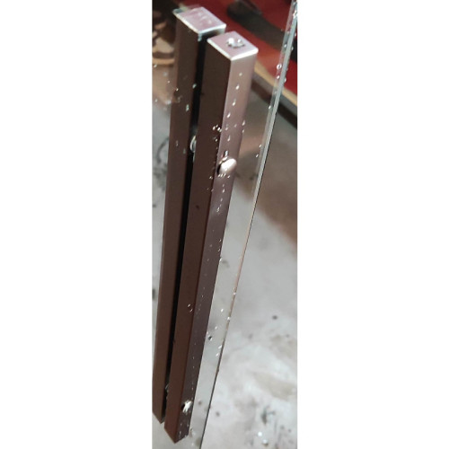 Шторки скляні розсувні на ванну Koer SR BS06-120x150-TR-07 прозоре скло Easy Clean 6мм, графіт (KR5947)