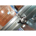 Шторки скляні розсувні на ванну Koer SR BS06-120x150-TR-07 прозоре скло Easy Clean 6мм, графіт (KR5947)