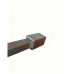 Шторки скляні розсувні на ванну Koer SR BS06-120x150-TR-07 прозоре скло Easy Clean 6мм, графіт (KR5947)