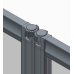 Шторки скляні на ванну складні Koer SR BS07-80x140-TR-01 прозоре скло Easy Clean 4мм, хром (KR5948)