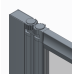 Шторки скляні на ванну складні Koer SR BS07-80x140-TR-01 прозоре скло Easy Clean 4мм, хром (KR5948)