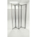 Шторки скляні на ванну складні Koer SR BS07-80x140-TR-01 прозоре скло Easy Clean 4мм, хром (KR5948)