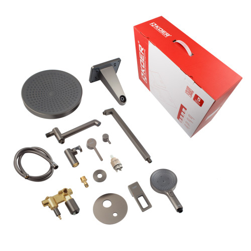 Душова система вбудована KOER KB-66029-07, 3 функції (Колір графіт) (KR5954)