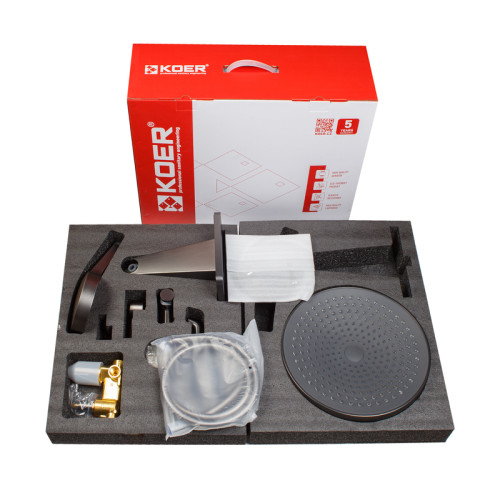 Душова система вбудована KOER KB-66029-07, 3 функції (Колір графіт) (KR5954)