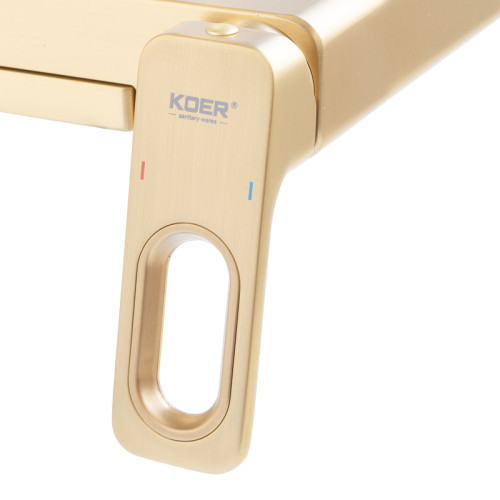 Душова колона із змішувачем KOER KB-56031-12, 3 функції (Колір матове золото) (KR5974)
