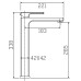 Змішувач для умивальника високий KOER KB-11009-07 (Колір графіт) (KR5978)