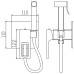 Змішувач для гігієнічного душу KOER KB-23009-07 (Колір графіт) (KR5983)