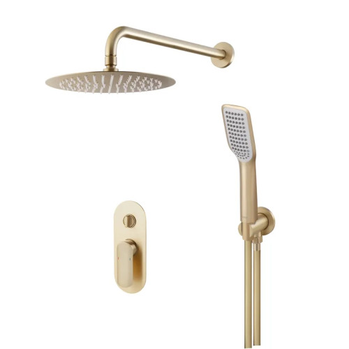 Душова система вбудована KOER KB-62028-12, 2 функції (Колір матове золото) (KR6010)