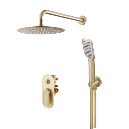 Душова система вбудована KOER KB-62028-12, 2 функції (Колір матове золото) (KR6010)