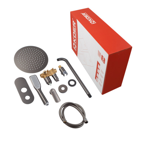 Душова система вбудована KOER KB-62028-07, 2 функції (Колір графіт) (KR6011)