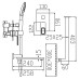 Душова система вбудована KOER KB-66009-01, 3 функції (Колір хром) (KR6019)
