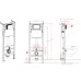 Комплект: Koer TB-0301 Smart Унитаз-биде подвесной TB-0101 с электронным управлением + Инсталляция KT-0409 + панель KT-0609-01 Chrome (KR6116)