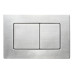Панель змиву Koer KT-0612-02 240x160x10mm з нержавіючої сталі, квадратна кнопка SUS304 (KR6120)