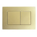 Панель змиву Koer KT-0612-12 240x160x10mm із нержавіючої сталі, кнопка квадратна (колір матове золото) (KR6121)