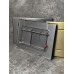 Панель змиву KOER KT-0612-07 240x160x10mm з нержавіючої сталі, кнопка квадратна (колір графіт) (KR6122)