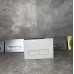 Панель змиву KOER KT-0608-03 240x160x10mm пластикова, кнопка закруглена (колір білий) (KR6123)