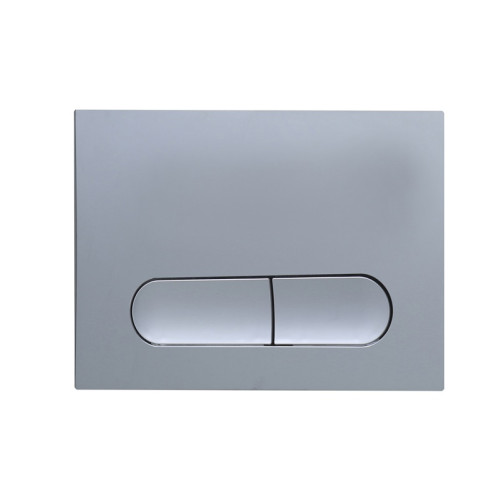 Панель змиву Koer KT-0608-01 240x160x10mm пластикова, закруглена кнопка (колір хром) (KR6124)