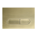 Панель змиву Koer KT-0608-12 240x160x10mm пластикова, закруглена кнопка (колір матове золото) (KR6126)