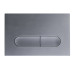 Панель змиву Koer KT-0608-07 240x160x10mm пластикова, закруглена кнопка (колір графіт) (KR6128)