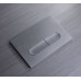 Панель змиву Koer KT-0608-07 240x160x10mm пластикова, закруглена кнопка (колір графіт) (KR6128)