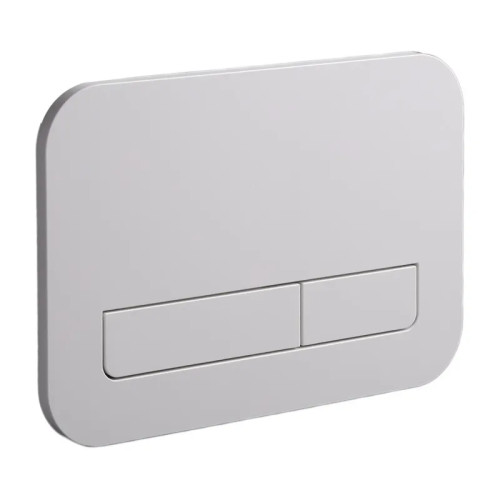 Панель змиву Koer KT-0609-03 240x160x7mm пластикова, кнопка лінійна (колір білий) (KR6129)