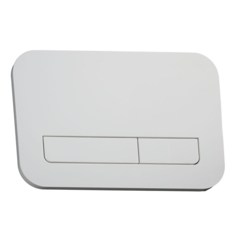 Панель змиву Koer KT-0609-03 240x160x7mm пластикова, кнопка лінійна (колір білий) (KR6129)