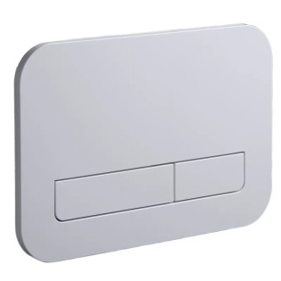 Панель змиву Koer KT-0609-01 240x160x7mm пластикова, кнопка лінійна (колір хром) (KR6130)
