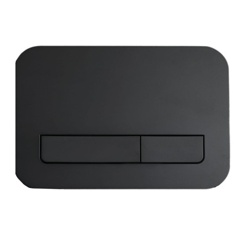 Панель змиву Koer KT-0609-05 240x160x7mm пластикова, кнопка лінійна (колір чорний матовий) (KR6131)