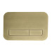 Панель змиву Koer KT-0609-12 240x160x7mm пластикова, кнопка лінійна (колір матове золото) (KR6132)