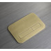 Панель змиву Koer KT-0609-12 240x160x7mm пластикова, кнопка лінійна (колір матове золото) (KR6132)