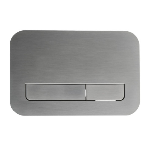 Панель змиву Koer KT-0609-07 240x160x7mm пластикова, кнопка лінійна (колір графіт) (KR6133)