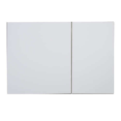 Панель змиву Koer KT-0610-03 240x160x32mmmm пластикова, квадратна кнопка (колір білий) (KR6134)