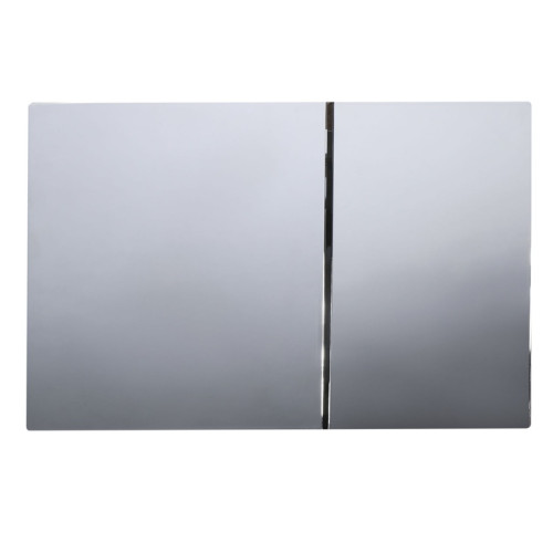 Панель змиву Koer KT-0610-01 240x160x32mmmm пластикова, квадратна кнопка (колір хром) (KR6135)