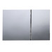 Панель змиву Koer KT-0610-01 240x160x32mmmm пластикова, квадратна кнопка (колір хром) (KR6135)