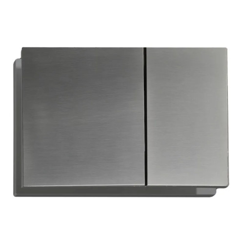 Панель змиву Koer KT-0610-07 240x160x32mmmm пластикова, квадратна кнопка (колір графіт) (KR6138)