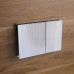 Панель змиву Koer KT-0610-STR-01 240x160x32mmmm пластикова, квадратна кнопка (колір хром з лінійною структурою) (KR6147)