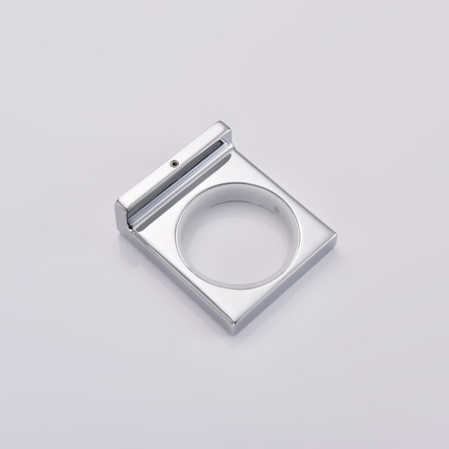 Склянка одинарна настінна Koer AS-0103-01 (скло) колір хром глянець (KR6165)