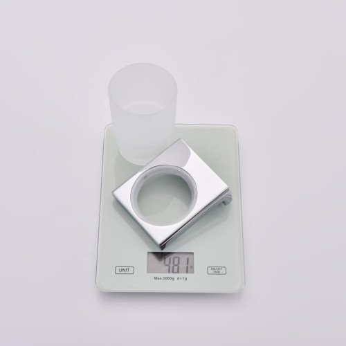 Склянка одинарна настінна Koer AS-0103-01 (скло) колір хром глянець (KR6165)