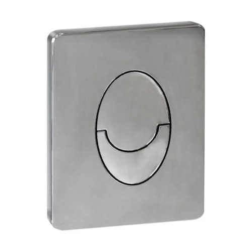 Панель змиву Koer KT-0606-02 157x198x10mm пластикова, закруглена кнопка (SS Color) (KR6238)